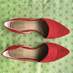 Naturalizer Tennessee Flats Women's 6M Hot Sauce Red Suede